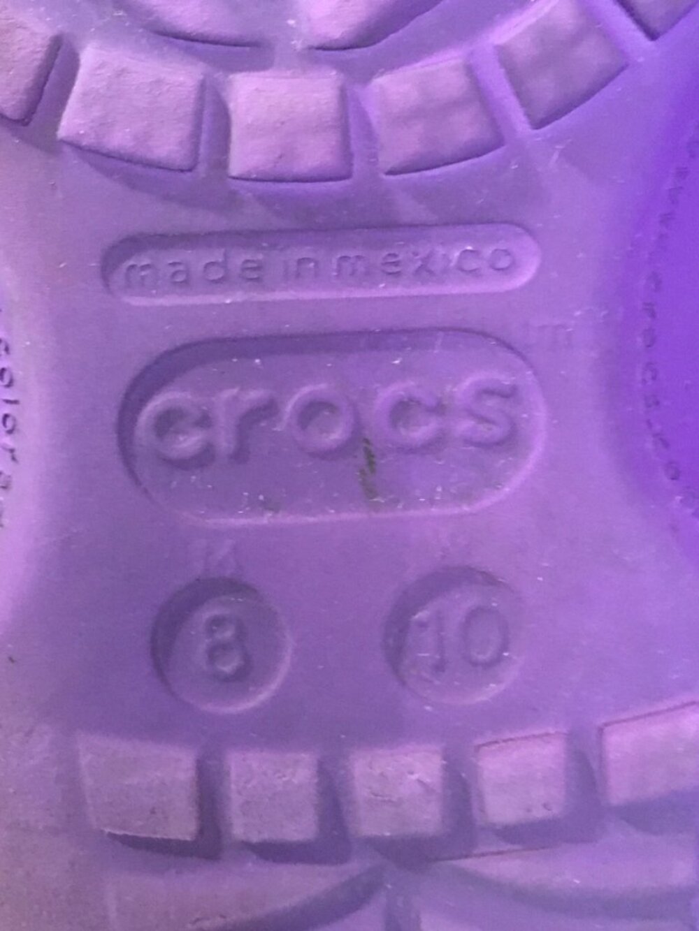 Crocs Classic Clogs Unisex Purple M8/W10 - Picture 5 of 6